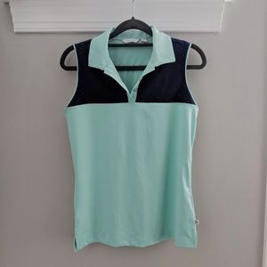 Mint + Navy Lady Hagen Golf Tank